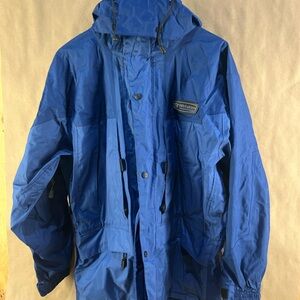Wetskin Blue Rain Suit (Top Size M / Bottom Size L)